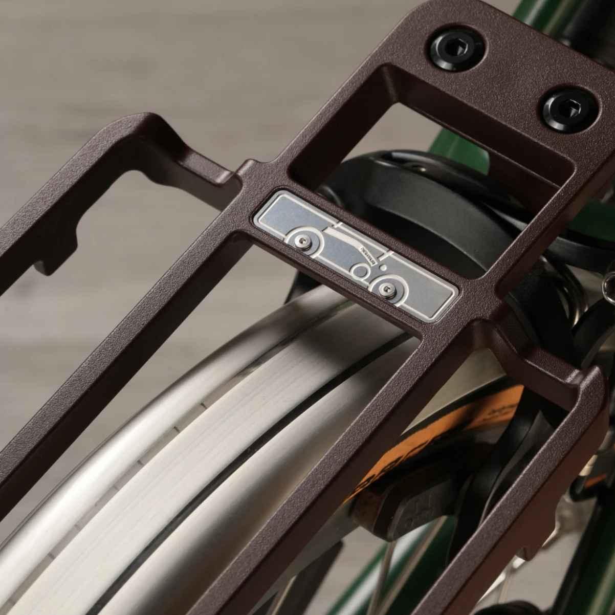 Ultra-light Magnesium-aluminum Alloy Shelf with Load Capacity of 95kg Rear Rack for Brompton A and C Line Folding Bike Upgrade