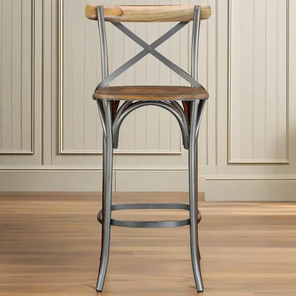 Premium Solid Wood Bar Stool - Stylish & Durable Seating for Your Home