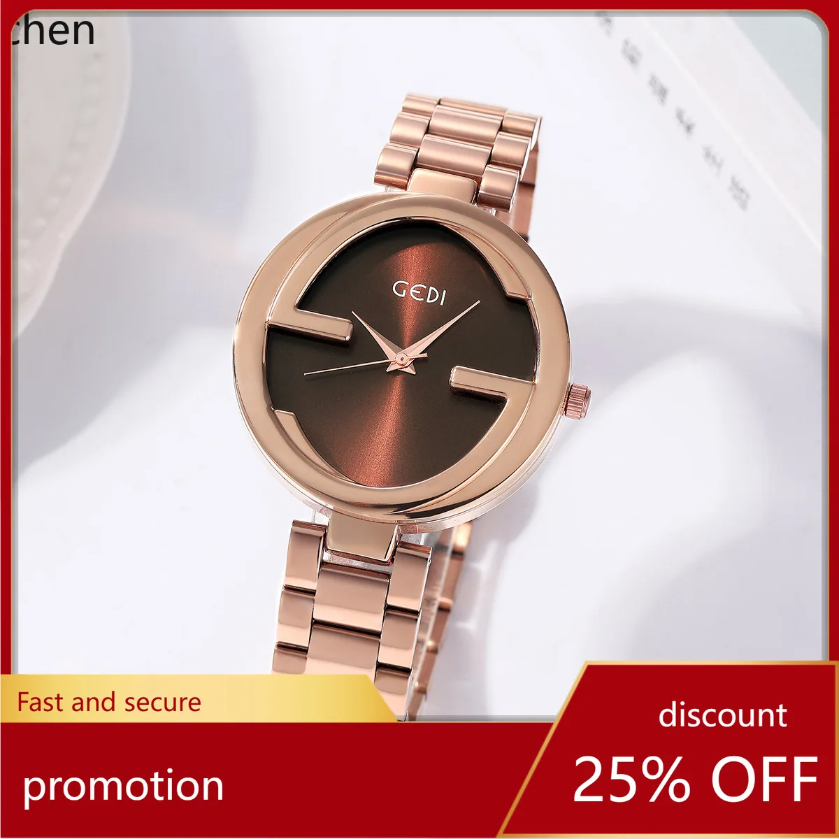 

Zml stainless steel waterproof quartz watch - a sophisticated and unique timepiece for women