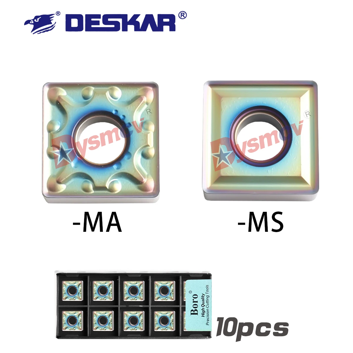 

DESKAR 100% Original CNC Quenched Steel Blade SNMG120408 120412-MA MS TF618 High Hardness Seven Color Outer Circle Lathe Inserts