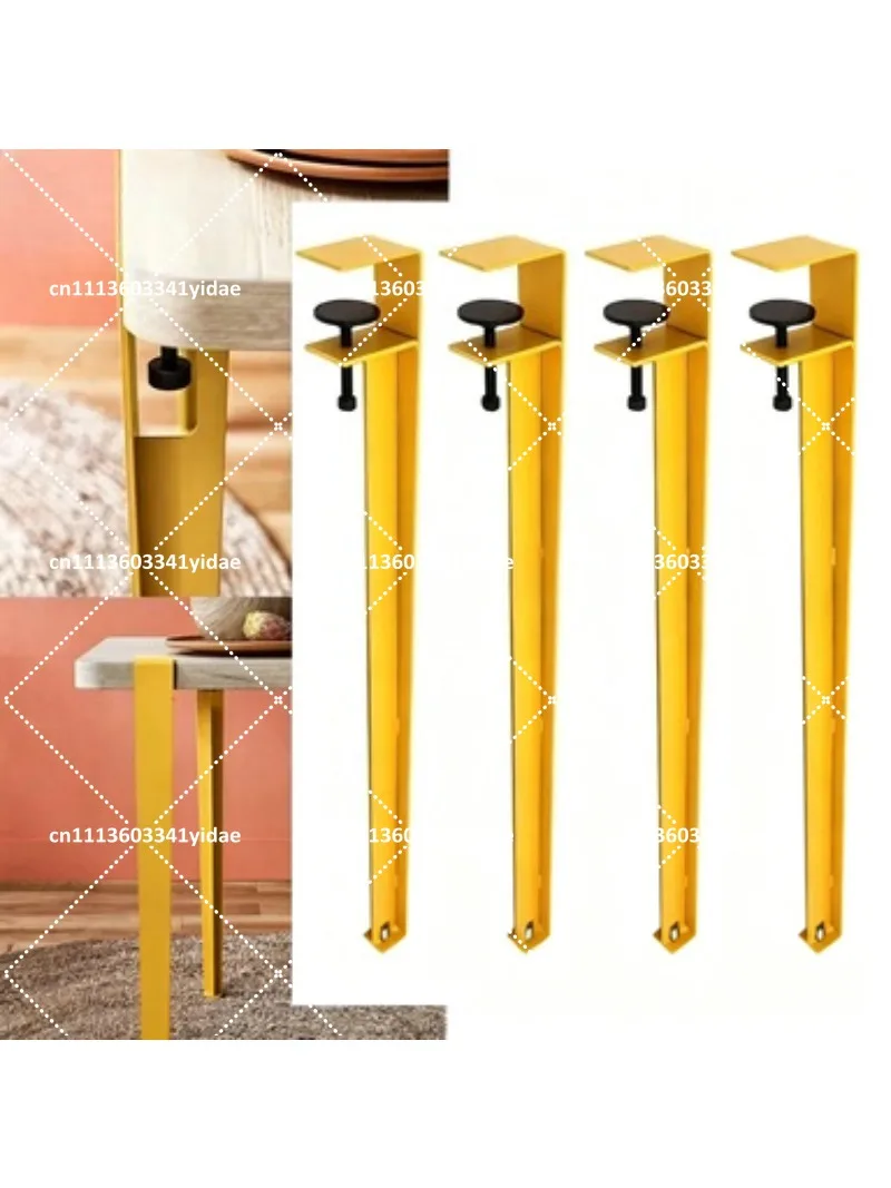 Metal Table Legs Removable Tripod Stand No Punching Support Bracket for DIY Furniture