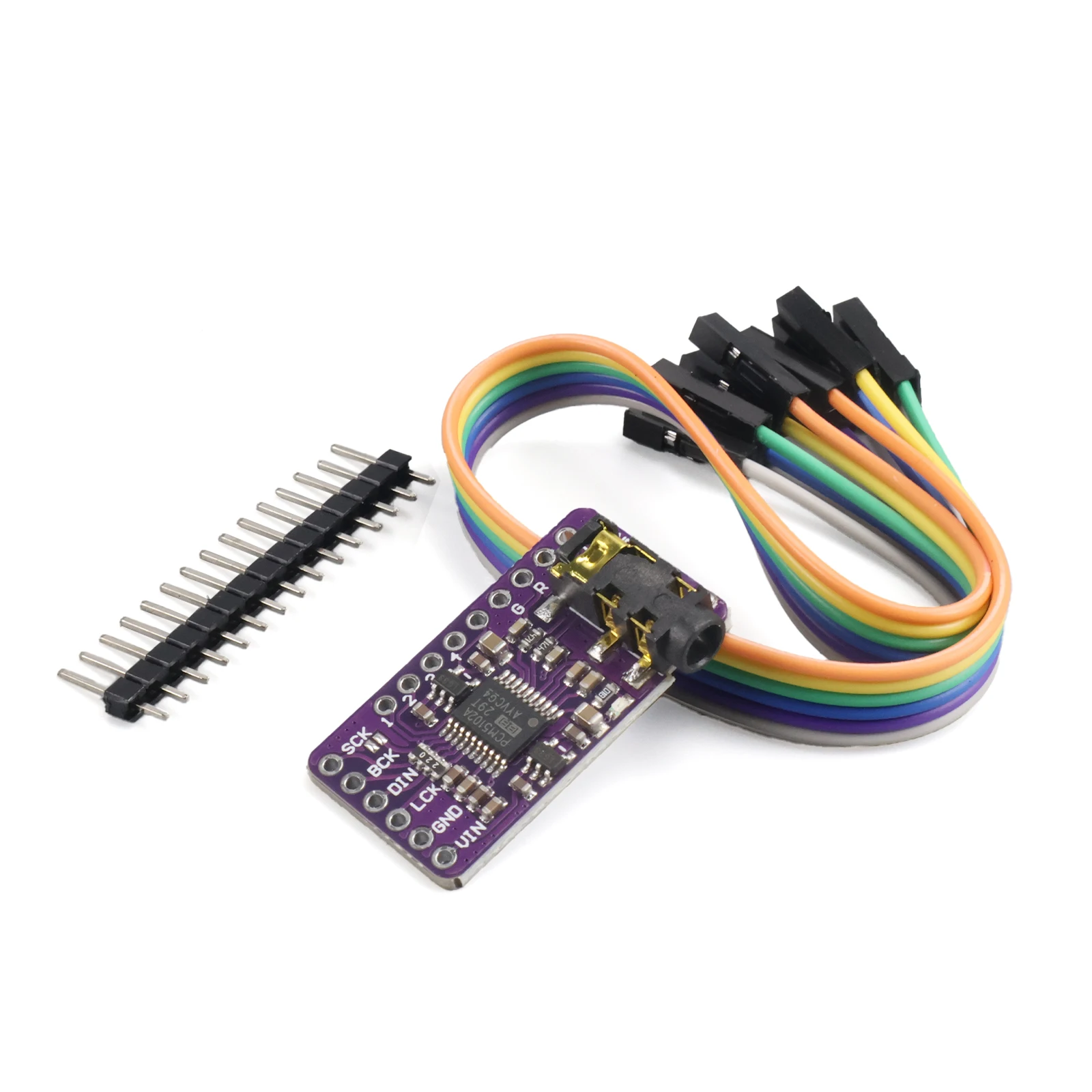 PCM5102A I2S DAC Decoder Module GY-PCM5102 pHAT Format Stereo Audio Board for Raspberry Pi Hi-Fi Digital Sound 3.5mm Jack view 6