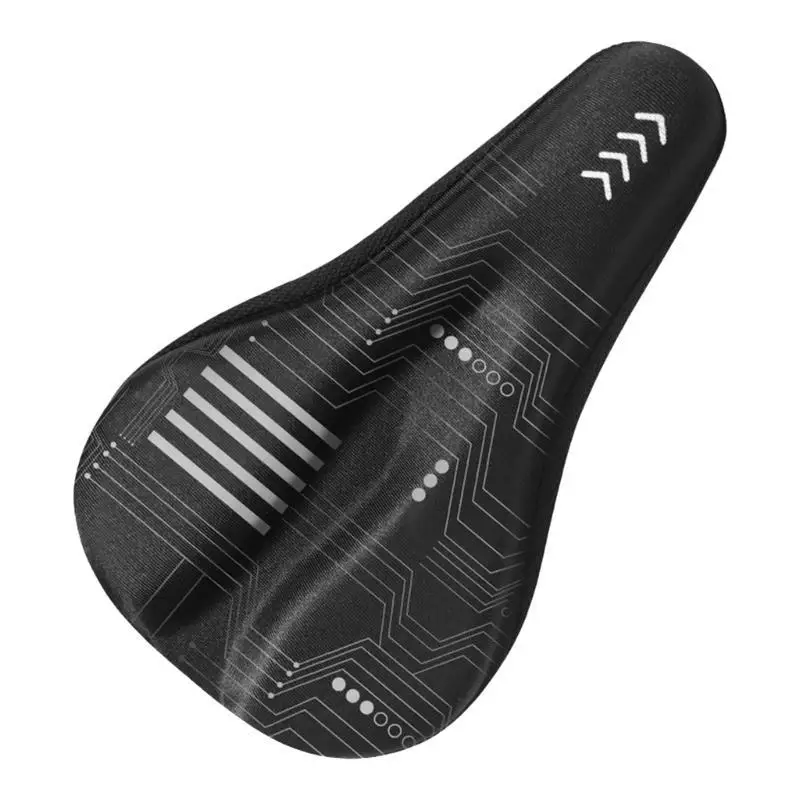 

652F Bike Saddle Cover Silicone Padded Waterproof Bike Cover Improved Comfort Breathable Anti-Slip Bicycles Cushion