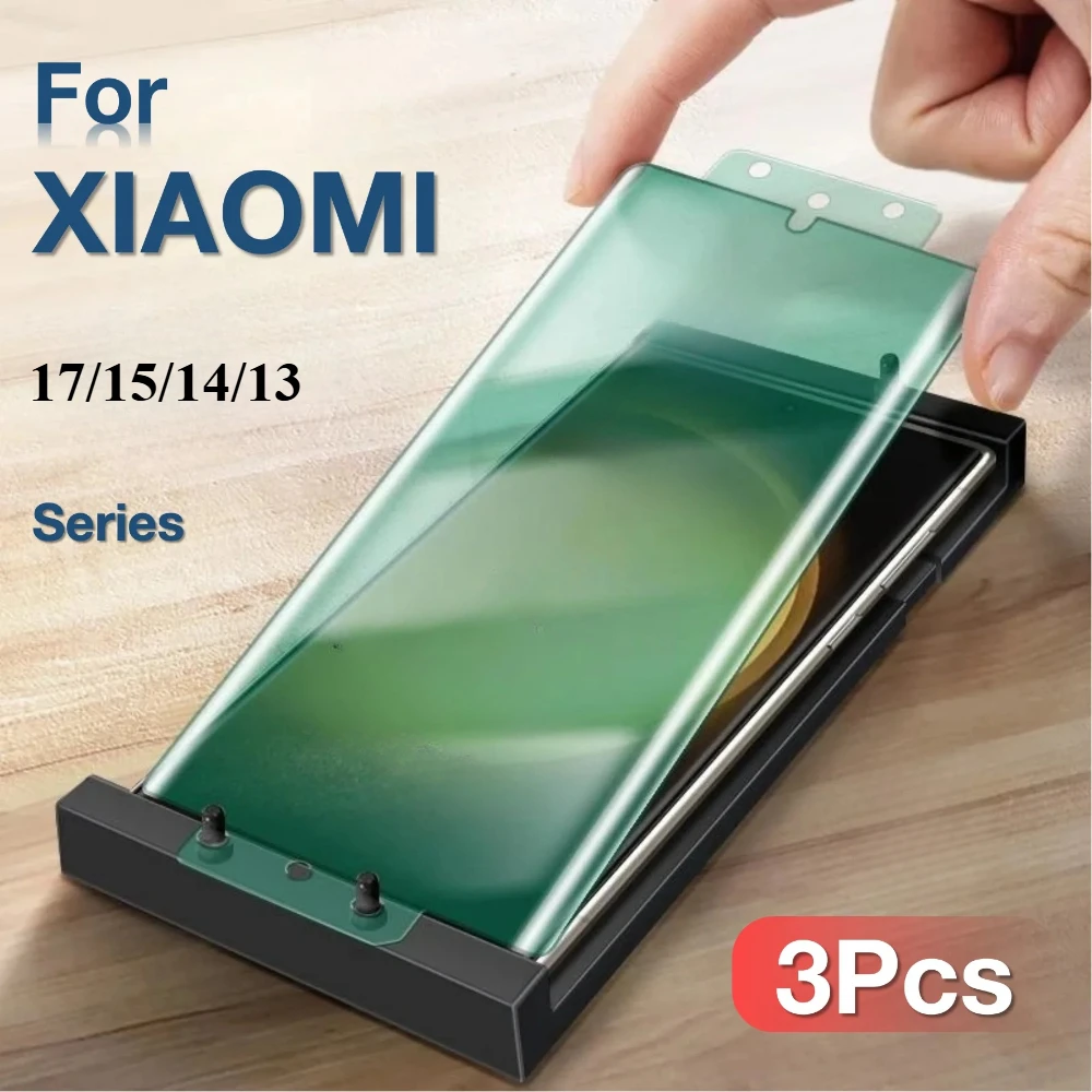 

3 шт. керамическая пленка для Xiaomi 17 Pro Max/15 Pro/15/13 Ultra/14 Pro/14 Защитная пленка для экрана с комплектом, не закаленное стекло