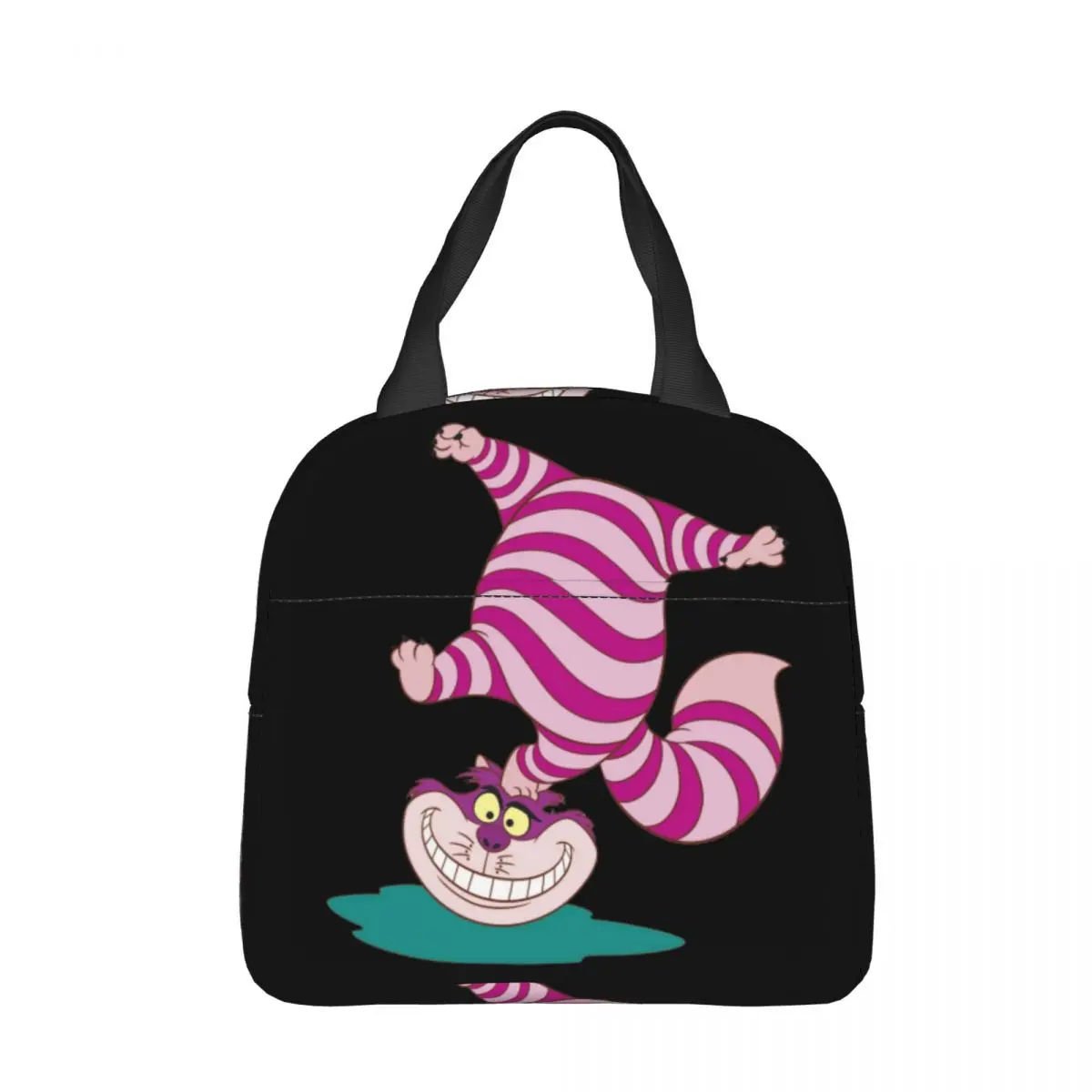 Cheshire Cat Isolados Lunch Bags, Saco Térmico, Lunch Container, Leakproof Tote, Food Box, Praia, Exterior