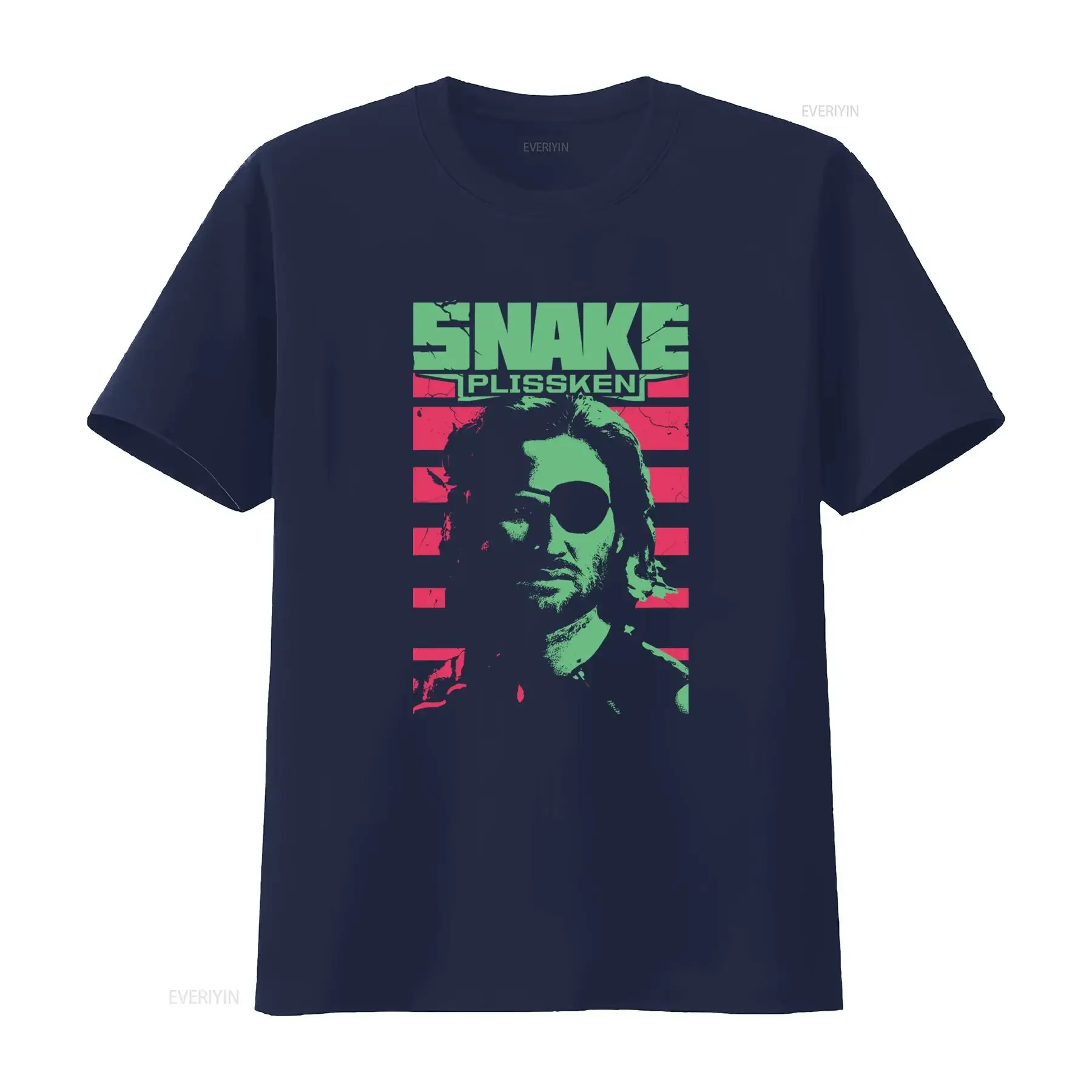 1997 Escape from New York Iena Snake Plissken Retro Style Men's Hybris T Shirt vintage Washed Top For Everyday Wear graphic - view 4