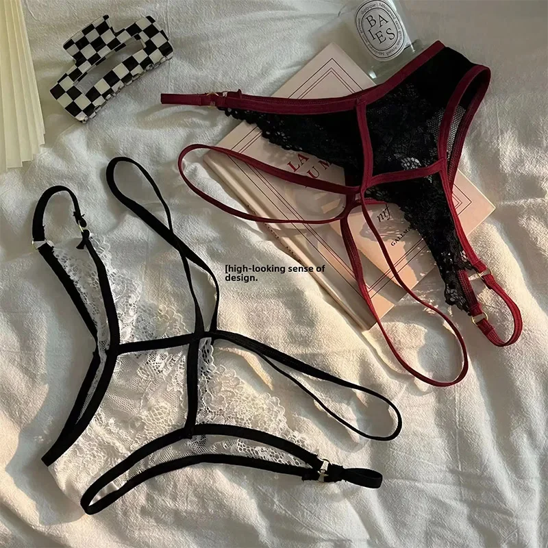 

Французские кружевные трусики с низкой талией, сетчатые дышащие дизайнерские трусы с отверстиями, сексуальные трусы, нижнее белье Pure Desire, облегающее нижнее белье Pure Desire