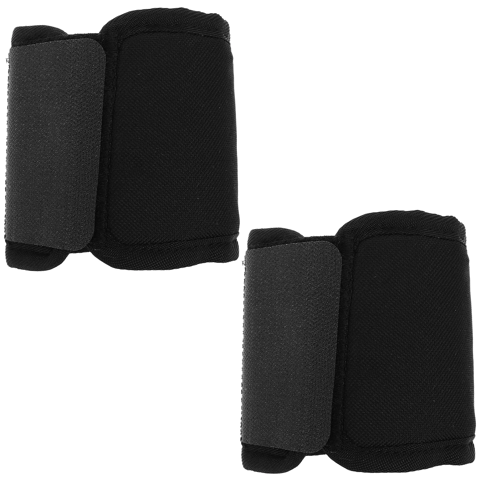 

2Pcs Horse Boots Wraps Durable Shock Absorption Breathable Protective Covers Black Oxford Cloth Leggings Lightweight Maintenance