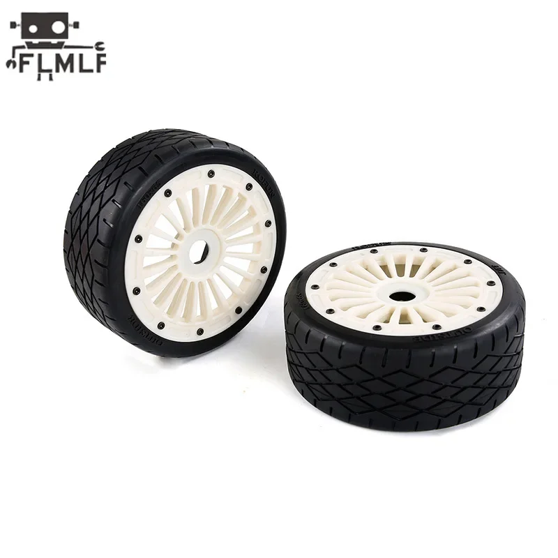 On Road Tire and Nylon Wheel Hub 2pc for 1/5 Rovan F5 Truck MCD XS-5 RR5