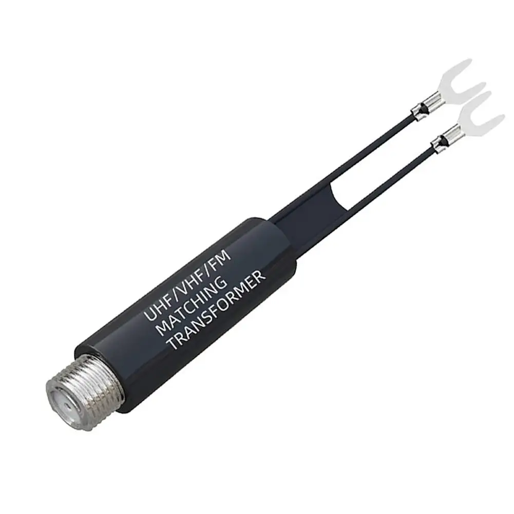 Adaptador de transformador a juego de antena de TV, soporte Coaxial, Cable de antena FM, RF, VHF, UHF Coaxial, B1I8, 75-300 Ohm