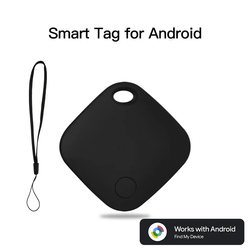 Bluetooth GPS-трекер для устройств Android, тег работает с приложением Google Find Hub, искатель ключей, смарт-тег для домашних животных для Xiaomi Samsung Motorola