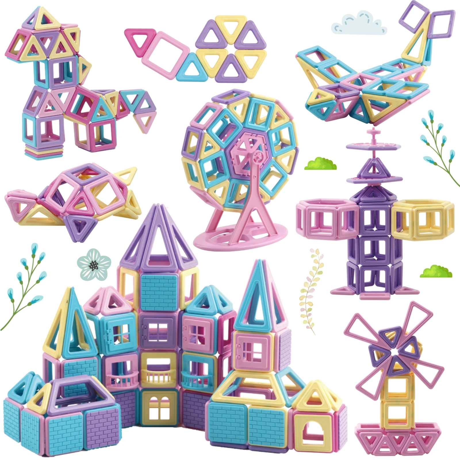 

149PCS Magnetic Tiles Educational Building Toys for Creativity & Brain Development