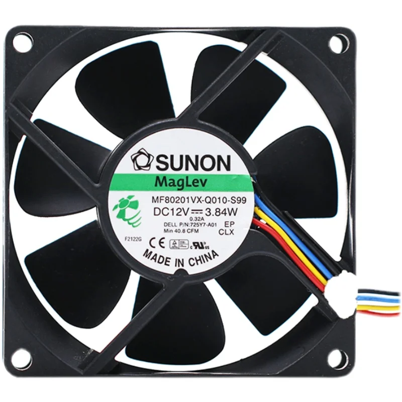 Original MF80201VX-Q010-S99 8020 8CM 12V 3.84W 4-wire PWM fan