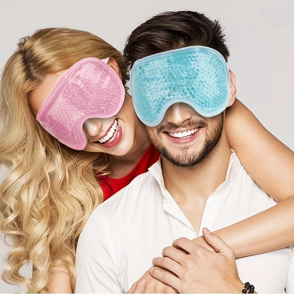 GEL Eye Mask ลูกปัดแบบใช้ซ้ําได้สําหรับ Hot & Cold Therapy Soothing Relaxing Beauty GEL Eye Mask Sleeping ICE Goggles Sleeping Mask