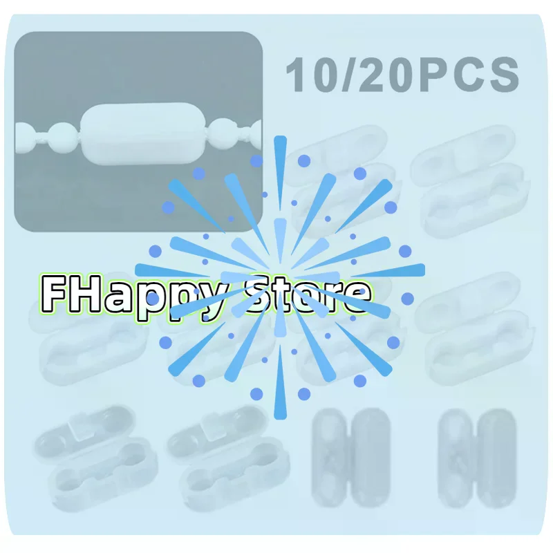 [MA]10/20pcs Roller Blinds Pull Cord Connector & Curtain Chain Connector Suitable For Vertical Blinds, Cord Repair Parts[MA]