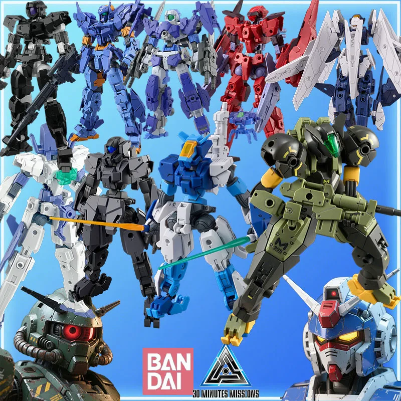

Bandai Original 30MM Rabiot 23 White, 24 Orange, 25 Dark Gray Elite Hobby Set, Build Wonder Assembly Gifts