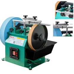 220V Desktop Grinder Front Back Electric Fused Corundum Sharpener Polisher Low Speed Sharpener