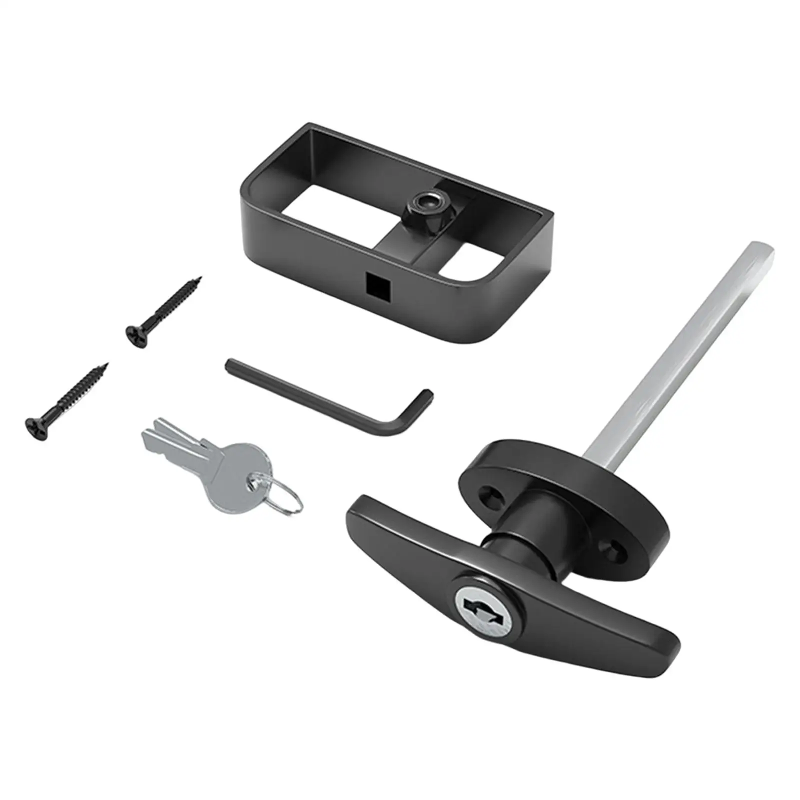 

Замок с Т-образной ручкой и ключами, электрический замок для навесов, сараев, дверей и ворот, аксессуары