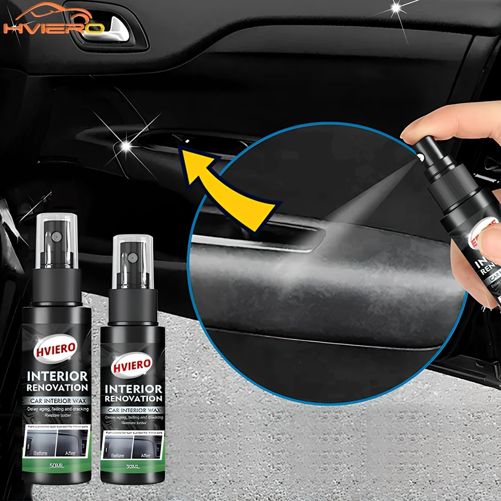 30/50ml Plastic Restore Agent Remove Stains Home Car Interior Part Paint Polish Retreading Auto Refurbishing Agent Maintenance