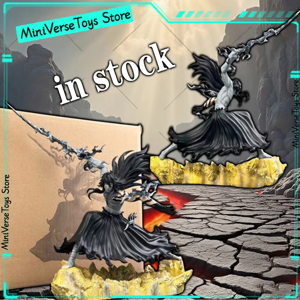 

【IN STOCK】 24CM BLEACH Anime Figure Kurosaki Ichigo Figure Moonless Form PVC Statue Desk Decoration Collection Model Toy for Kid