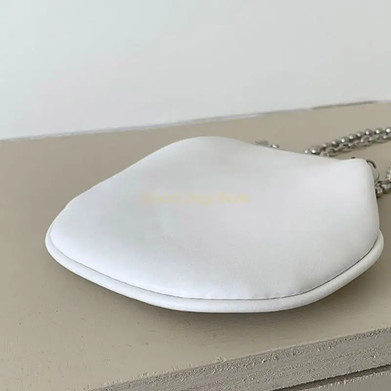 X90D Women Korean PU Kleine avondtas met kralenketting en crossbody riem elegante schouderhandtas koppelingsporta