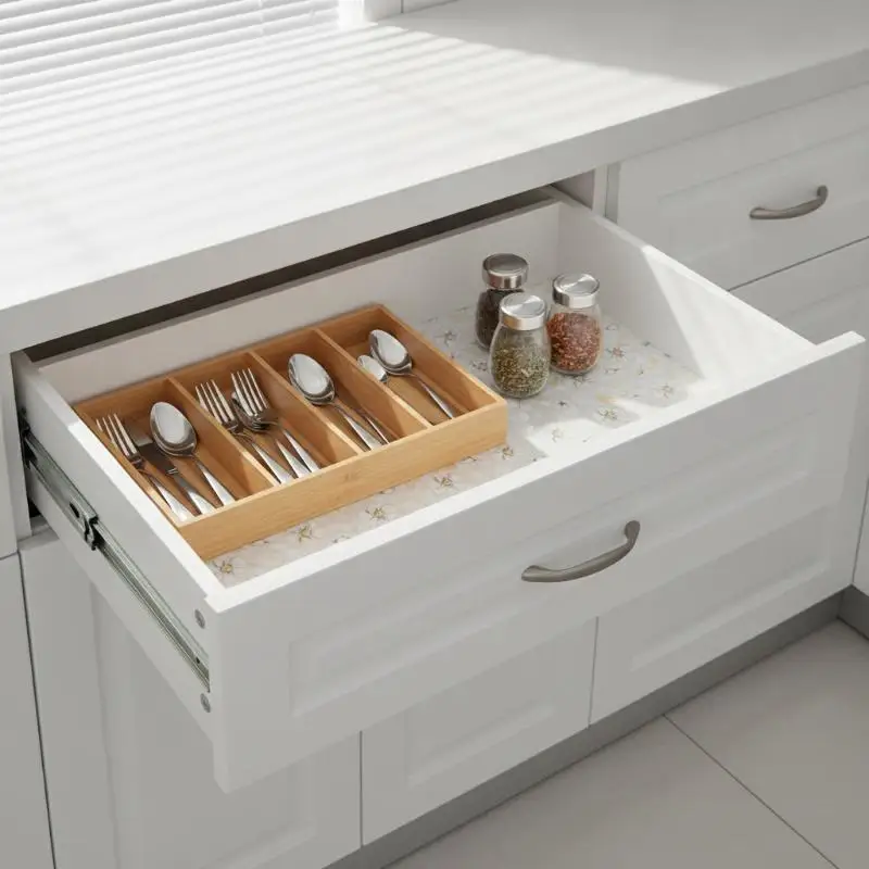 4pcs Waterproof Refrigerator Liner Set Moisture-Proof Non-Slip Washable Reusable EVA Material For Kitchen Cabinets Pantry