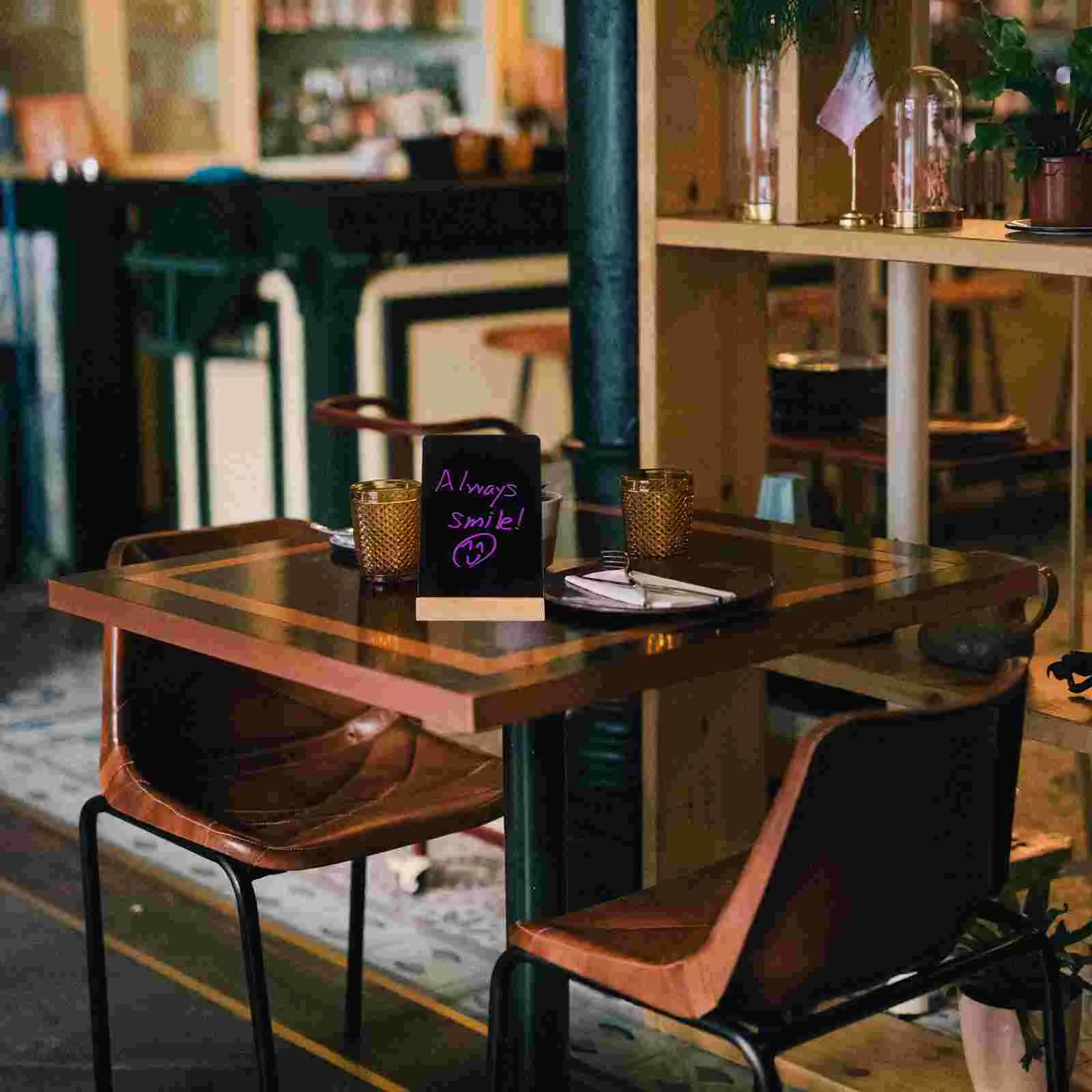 White Board for Desk Handwritten Price Tag Whiteboard Message Sign Blackboard Reusable