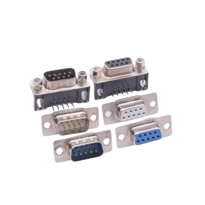 

DB9/DR9 Male/Female Gold-plated Shell RS232 9-pin Serial Port Plugs DIDC-9 Wire Soldering Board/Plate Connectors