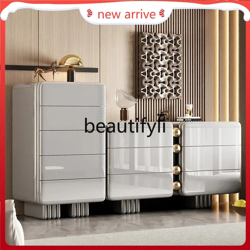 

D2520 Light luxury chest cabinet high-end simple bedroom bed end six chest cabinet entrance household storage cabinet