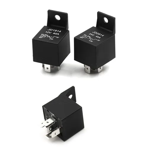 5 Pin 40A Automotive Car Relay Normally Open Relays for Head Light DC 12V/24V Universal Automotive Accessory