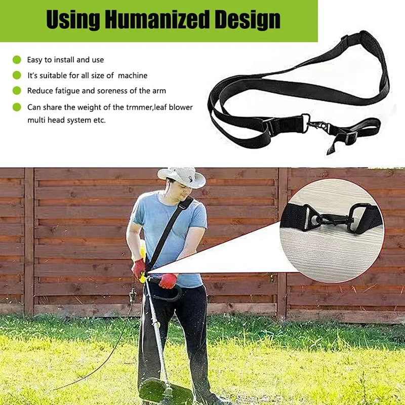 Shoulder Strap Trimmer Strap Blower Strap Weed Wacker Strap Universal For EGO String Trimmer, Weedeater Leaf Blower