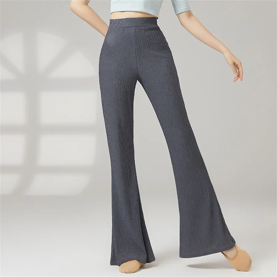 Women's Wrinkle Bell-Bottomed Modern Dance Pants Elegant Ballet Costume For Classical Chinese Folk Dance Fit Ladies' Ensemble