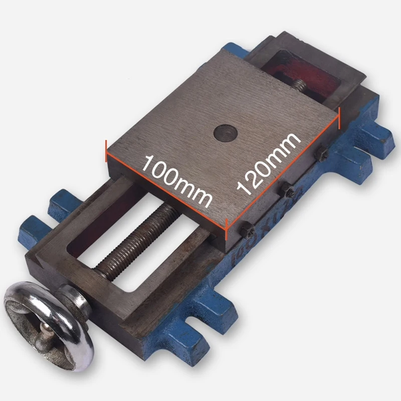 

Precision Heavy Duty Cross Slide Dovetail Slot Drag Plate Hand Crank Screw Moving Cross Workbench Slider with Guide Rail