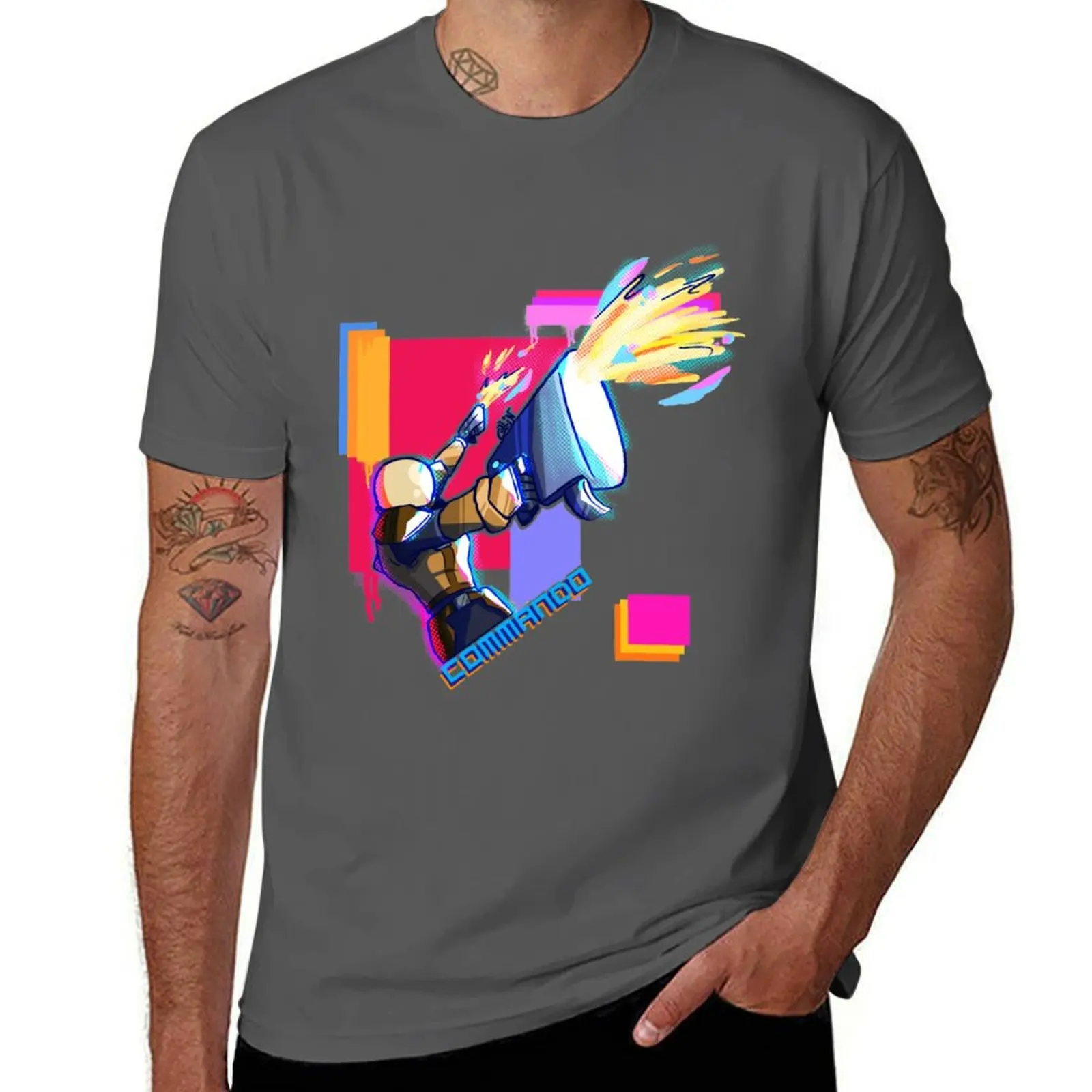 

Risk of Rain 2 Commando(1) T-Shirt t shirt personalised man t shirt cotton high quality t shirts for man slim fit T-Shirt