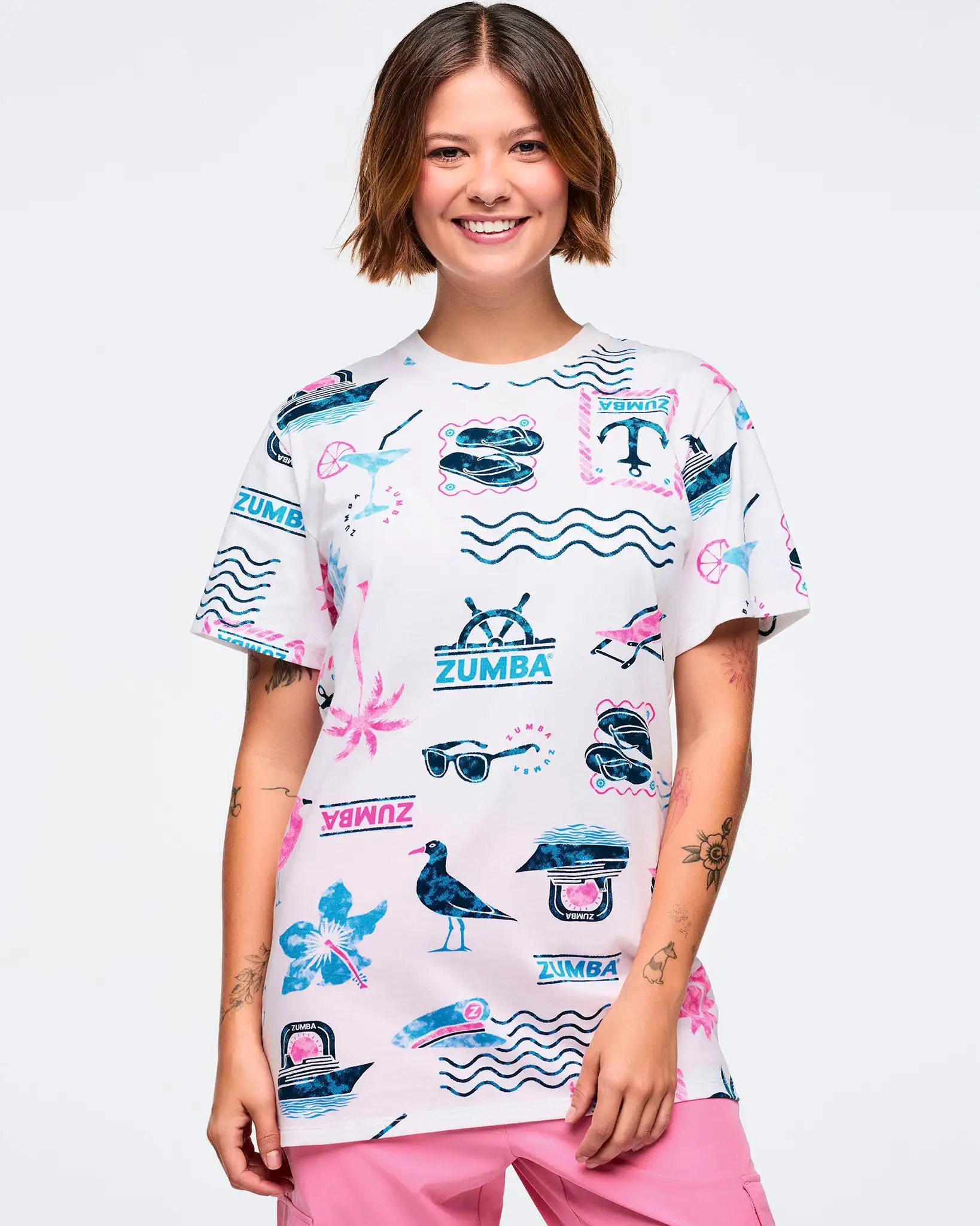 Camiseta Deportiva 3D de Moda Verano 2026, Estilo Zumba Cruise Dance, para Mujeres y Niños, Ropa Deportiva Informal Unisex, Estilo Y2K