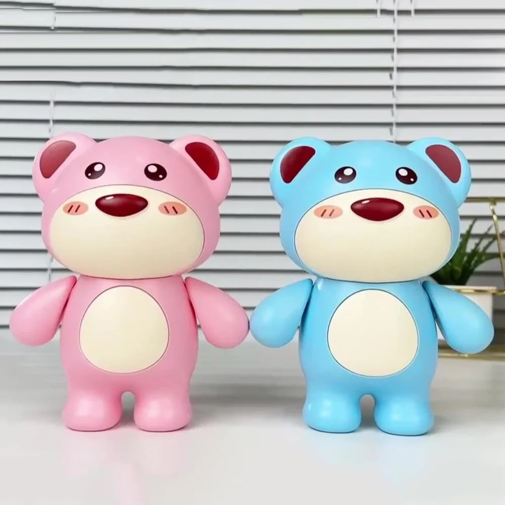 Réservoir d'épargne ours mignon, bras de tirelire mobile de grande capacité, petites boîtes d'argent, modèle ours décoratif, boîte de rangement pour enfants