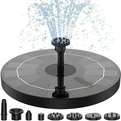 Mini Solar Water Fountain Pool Pond Waterfall Fountain Garden Decoration Outdoor Bird Bath Solar Powered Fountain Floating Water
