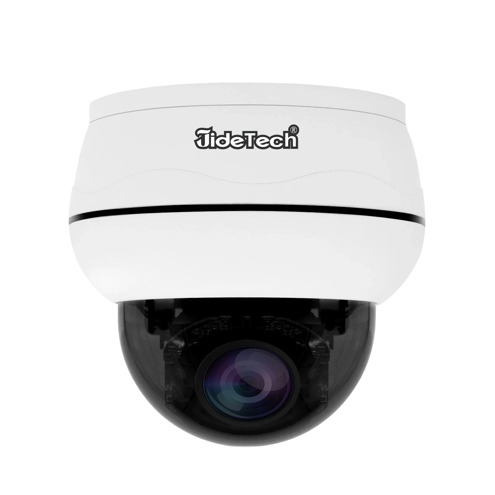 JideTech POE 5X 5MP Auto-Tracking Indoor IP Dome CCTV Security System  IR Night Vision CMOS Sensor SD Card Data Storage