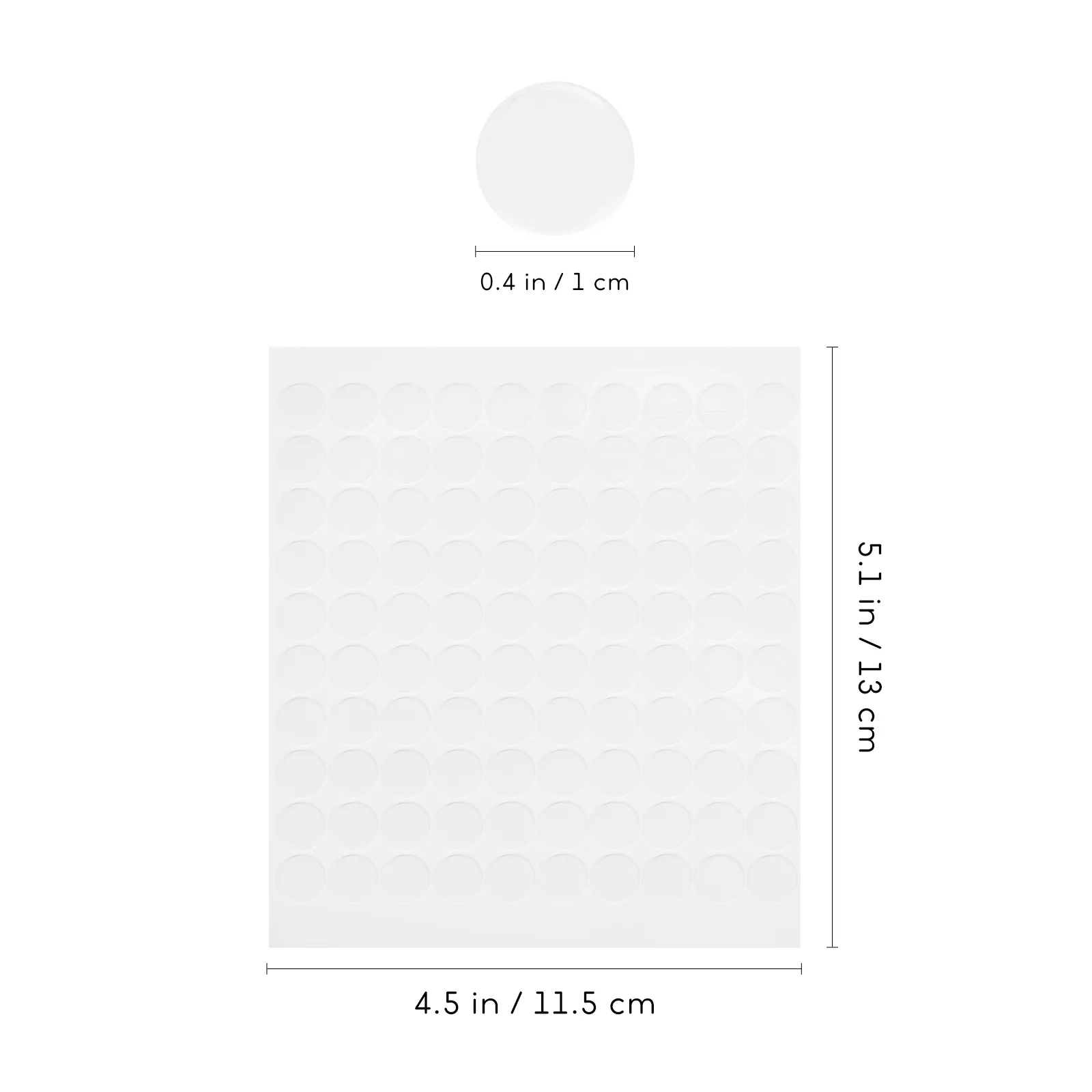 300 قطعة نقاط لاصقة مستديرة على الوجهين شفافة لا علامات لاصق قوي لتثبيت اللوحات الملصقات نماذج الصور #6