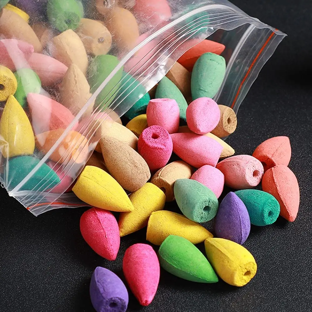 Natural Home Decoration Floral Lavender Sandalwood Aloes Cone Incense Reflux Aromatherapy Incense Cones Backflow Incense