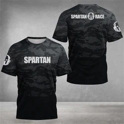 2024 yeni Spartan grafik 3D baskılı tişört erkek spor Fitness sıkıştırma kısa kollu tişört nefes o-boyun T-Shirt üst