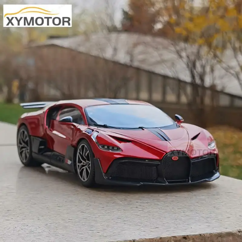 bugatti-divo-bburago-1-18-diecast-car-model-roadster-toys-collection-red-gray