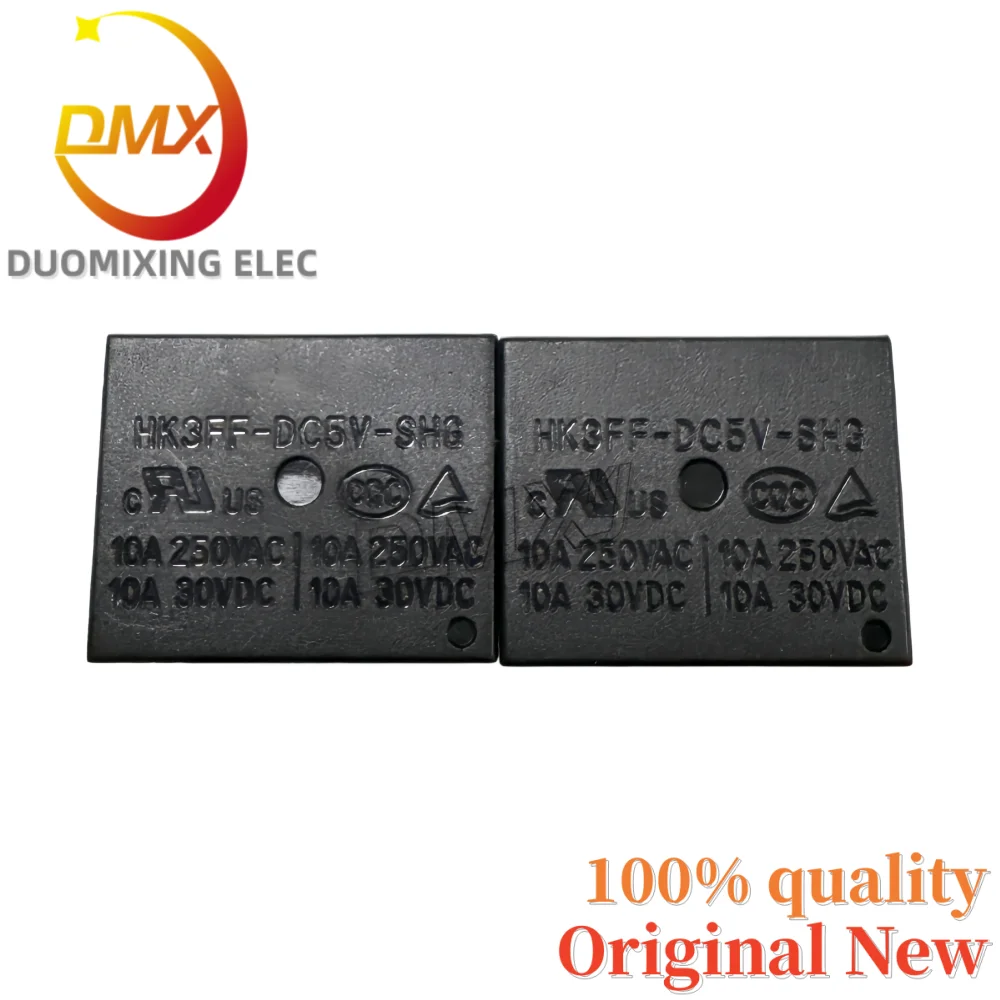 10PCS/LOT 100% Original HK3FF-DC5V-SHG 5V 5-pin 10A 250VAC 30VDC open and close
