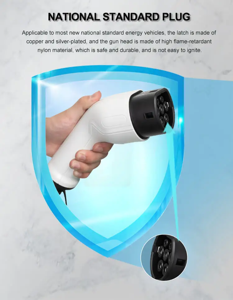 Type1 Type2 IP54 3.5/7kW AC Commercial EV Wall-Mounted Charging Station with IP54 Protection and 5m Cable for Electric Cars - view 6