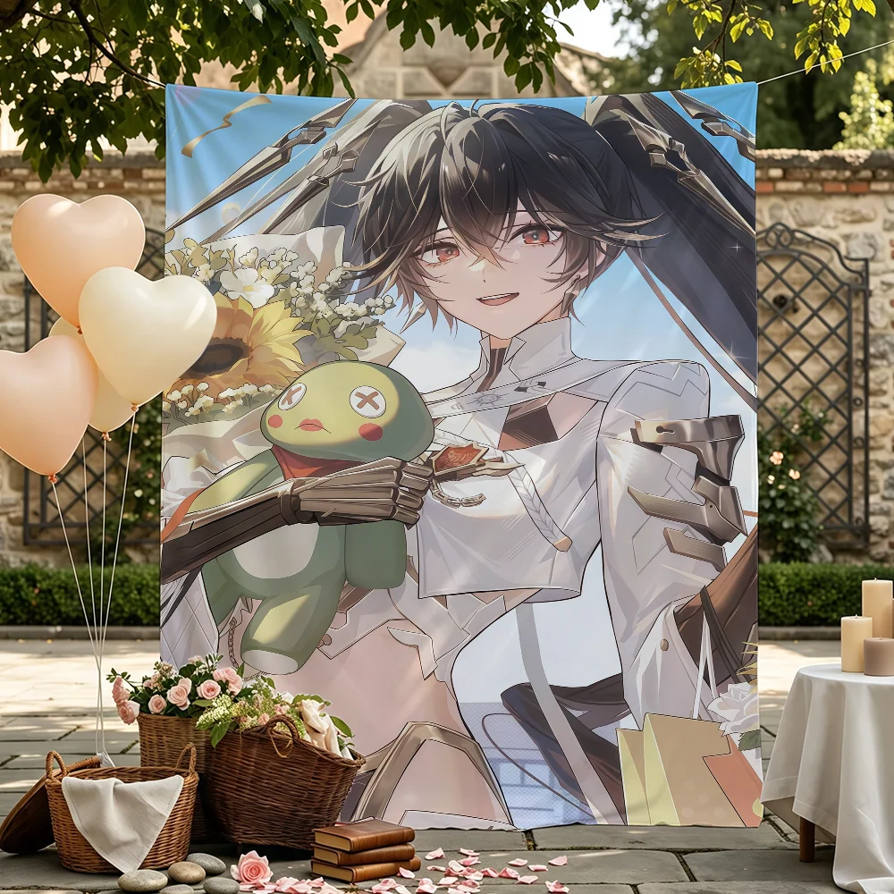 Game Punishing Gray Raven Lucia flag Wall Decor For Garden Party Living Room Home Bedroom Outdoor Tapestry Banner