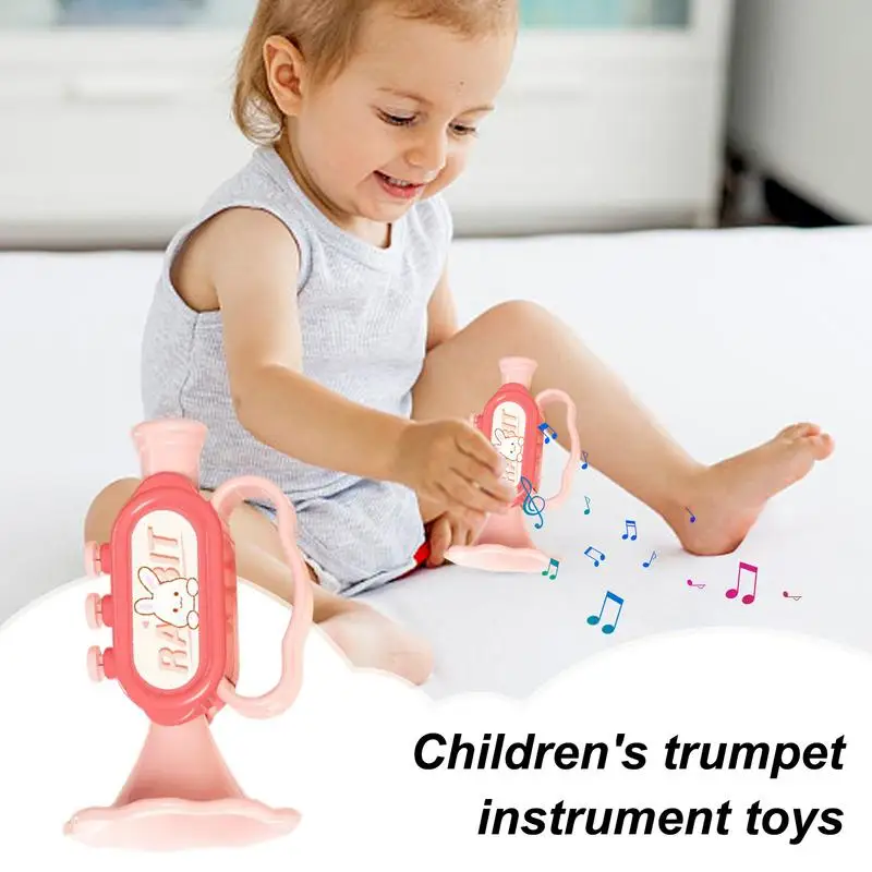 Tromba per bambini Divertenti strumenti musicali Creatori di rumore Strumenti musicali educativi precoci per bambini Tromba Giocattoli per