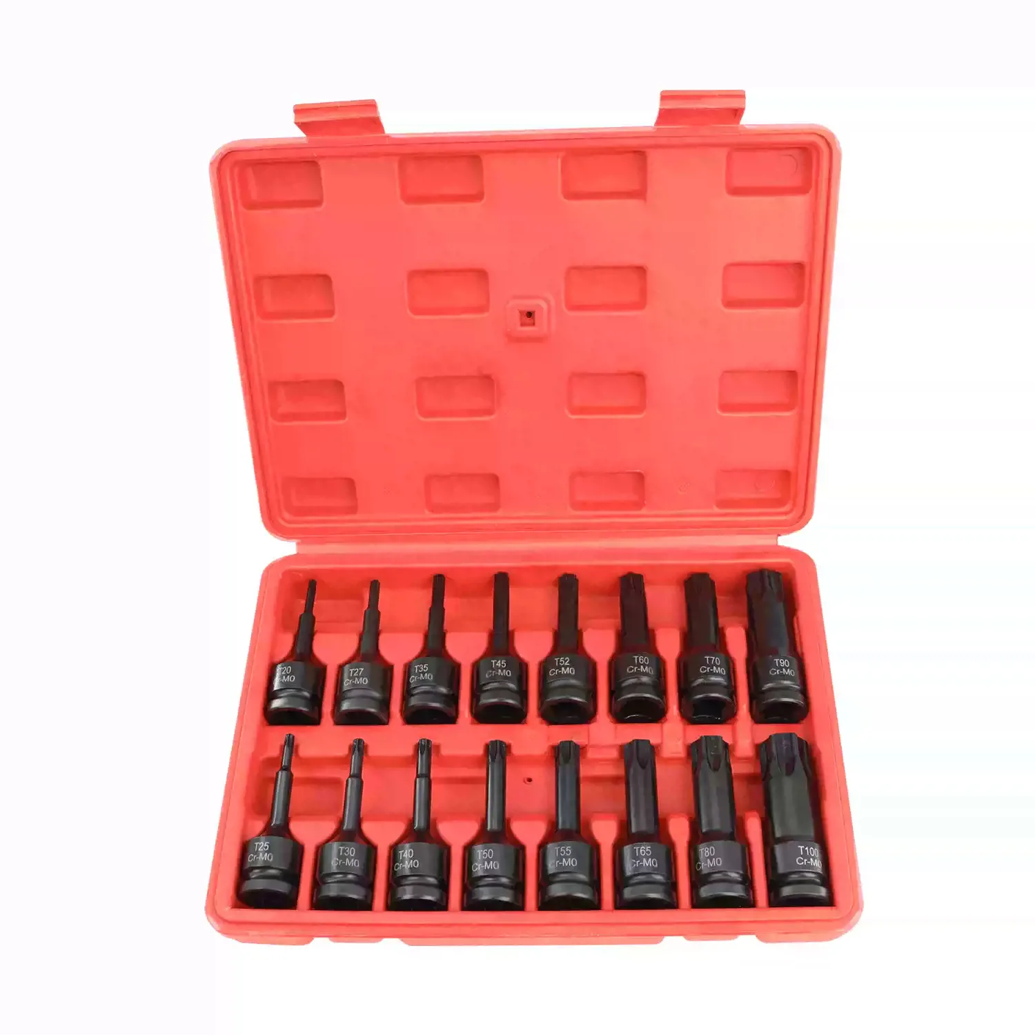 

16Pcs Torx Internal Hex Screwdriver Socket Set - T30-T100 for Electric Wrench Auto Repair Tool