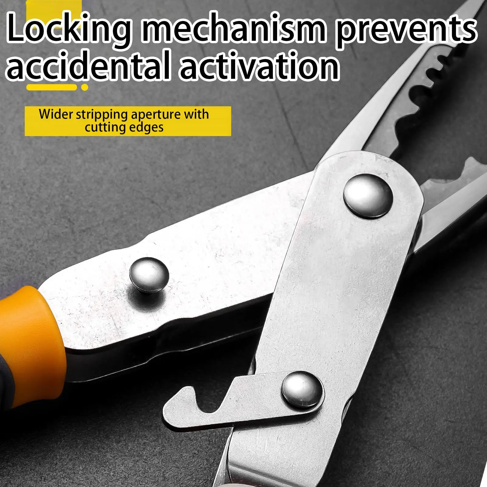 Abisolierzange, 2-in-1-Schere, Werkzeug, Schneidezange für elektrische Arbeiten, Abisolieren, Schneiden, Crimpen, Schälen, Drähte, Kabelbrechen