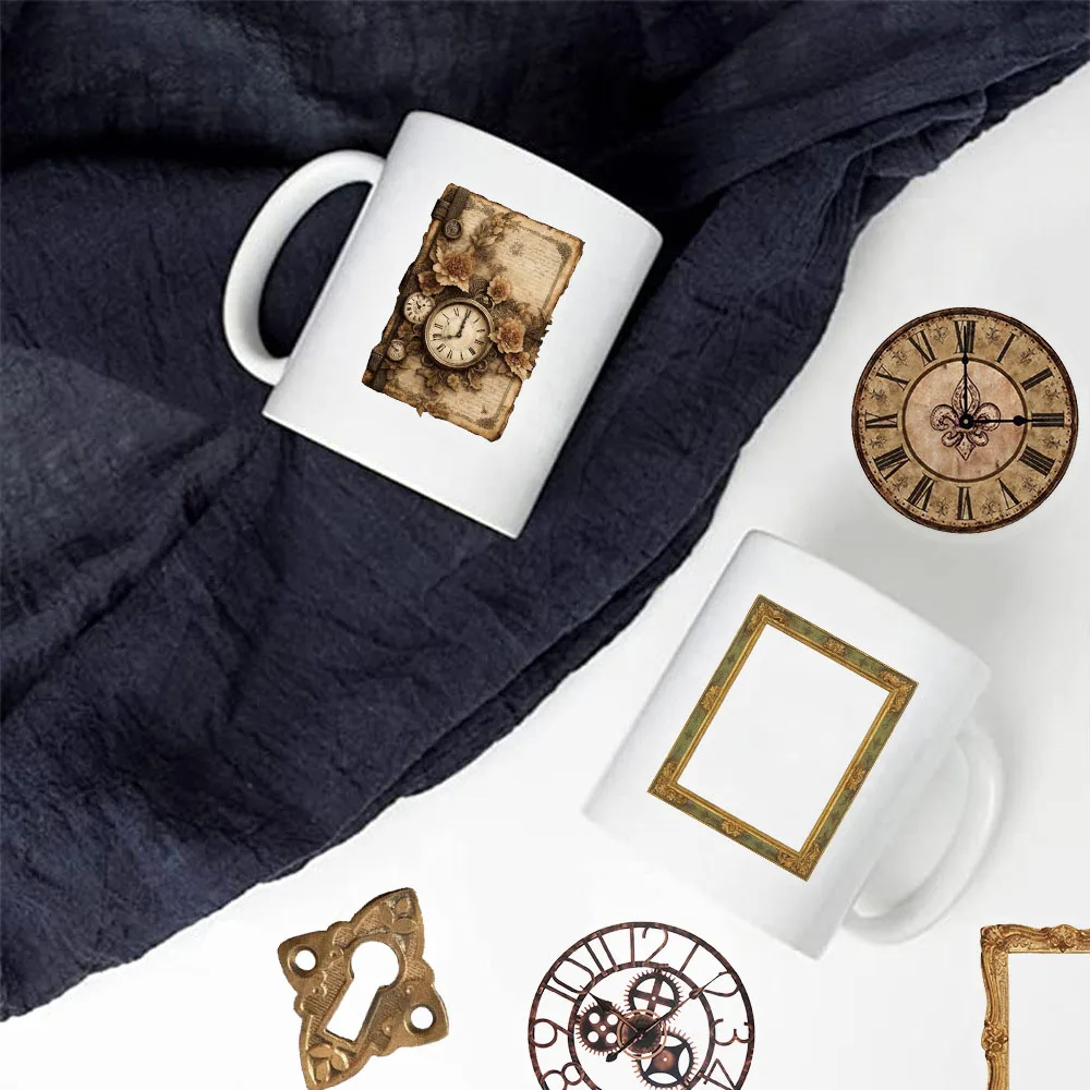 68 قطعة من ملصقات إطار الصورة الإبداعية الرجعية، وديكورات الحسابات، وحافظات الهاتف، وملصقات شخصية للكمبيوتر المحمول #6