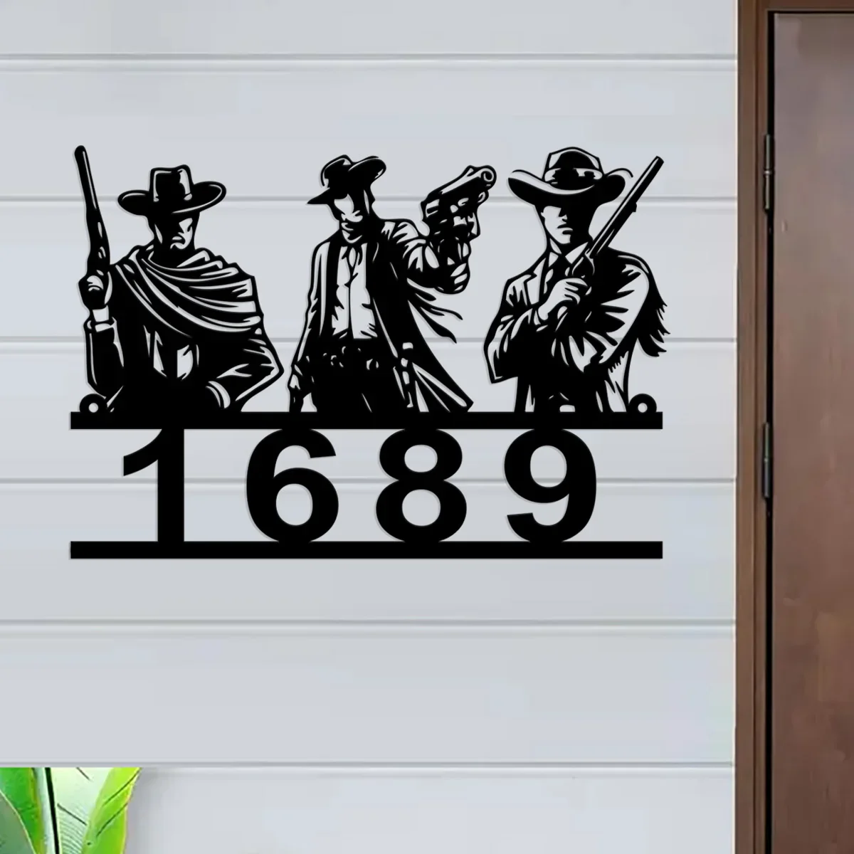 Custom Western Custom Metal Sign, Personalized Howdy Sign, Rustic Western Wall Decor, Texas Home Decor, Custom House Number